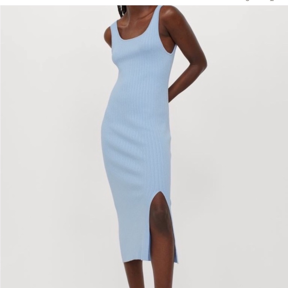 COPY - H&M baby blue midi dress